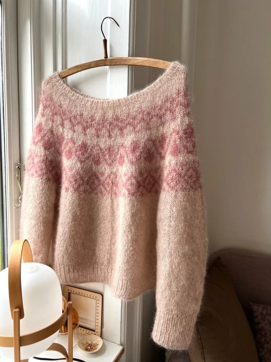 Cor sweater by Refined Knitwear, silk mohair knitting kit