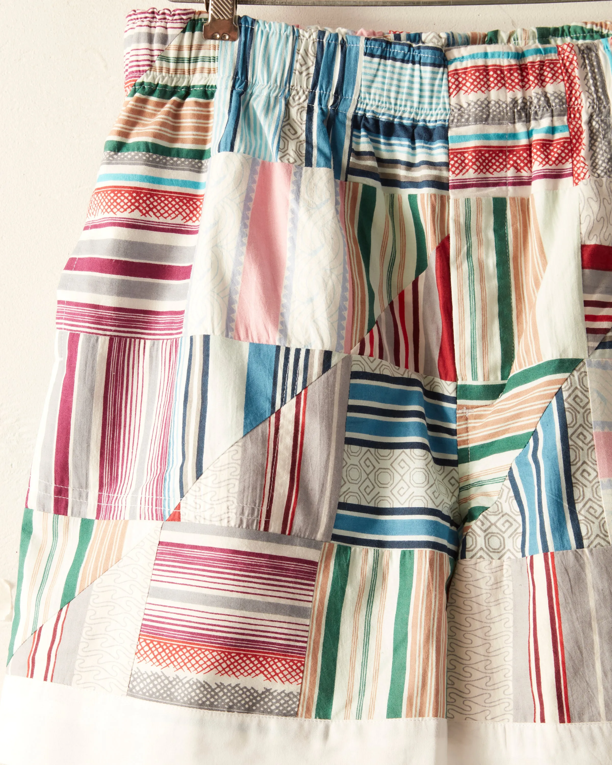 Patchwork Oxford Shorts